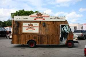 Coconut Cowboy food truck car wrap