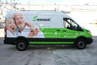 Ford Transit Passenger Van Wrap Advertising Boca Raton Florida | Sensus Healthcare