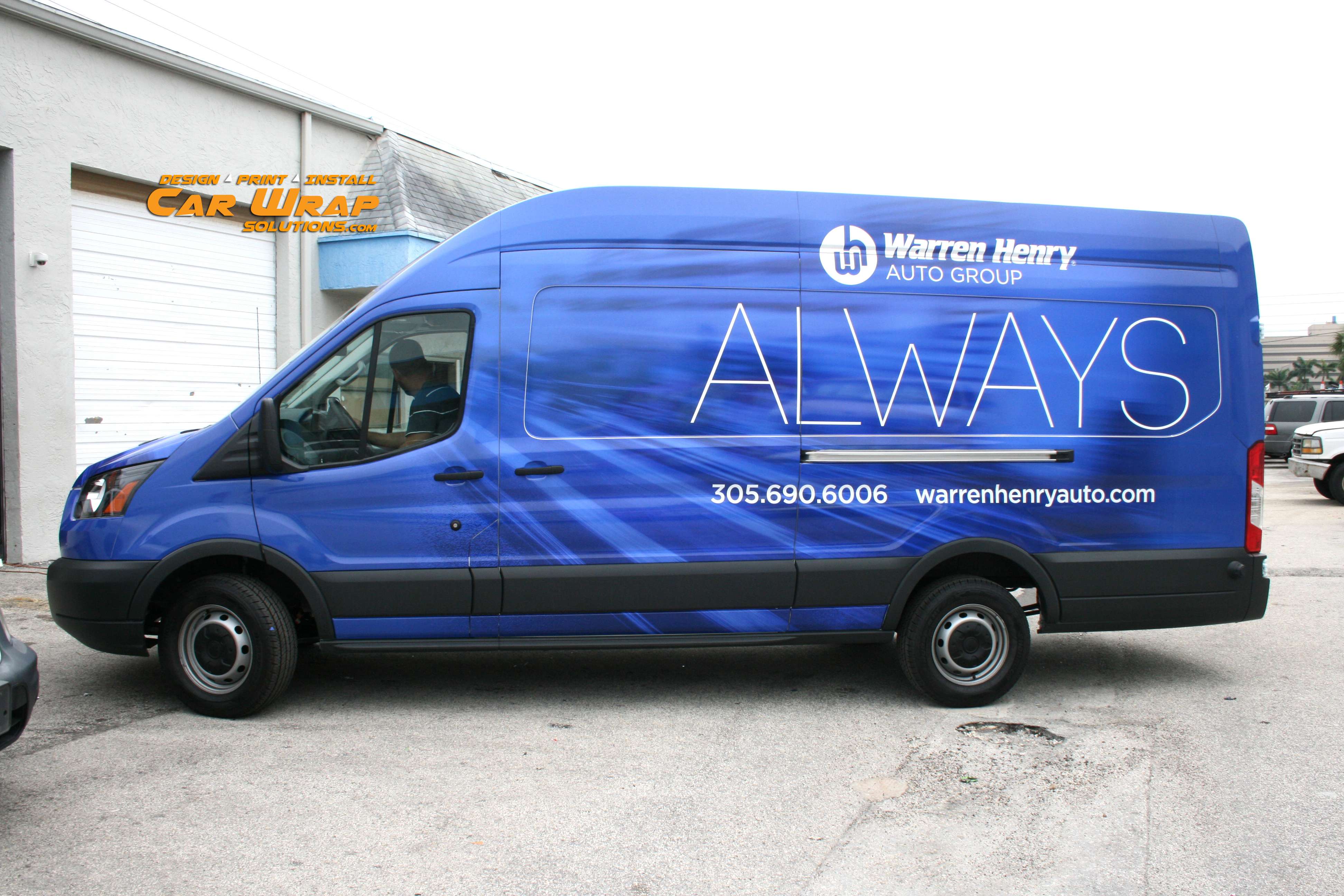 Ford Transit Commercial Van Wrap Advertising Davie Florida | Warren Henry